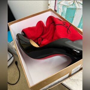 Christian Louboutin Black and Red Stiletto Heels